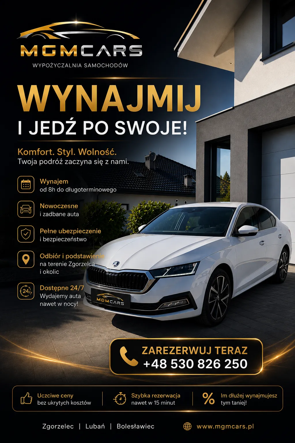 Wynajem aut Zgorzelec – kompletny poradnik przed wypożyczeniem samochodu ⭐